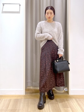 「andemiu」｜「アイテム（アクセサリー）」を使った、Kaoriさん（レディース・155cm）の冬コーディネート