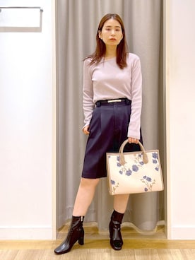 「アイテム（ブーツ）」を使った、Kaoriさん（レディース・155cm・30代）の秋コーディネート