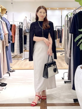 「Andemiu（アンデミュウ）のアイテム」を使った、Kaoriさん（レディース・155cm）の夏コーディネート