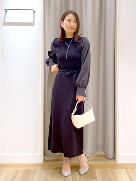 「andemiu」｜「アイテム（アクセサリー）」を使った、Kaoriさん（レディース・155cm）の冬コーディネート