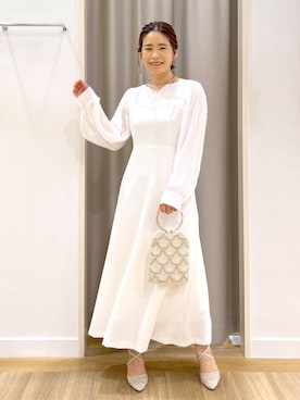 「andemiu」｜「アイテム（ワンピース/ドレス）」を使った、Kaoriさん（レディース・155cm）の春コーディネート
