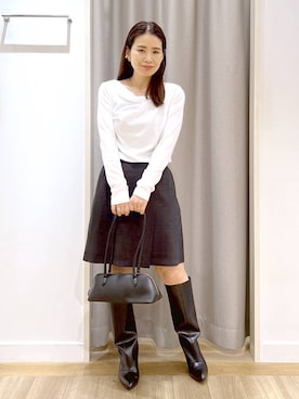 「アイテム（ネックレス）」を使った、Kaoriさん（レディース・155cm・30代）の秋コーディネート