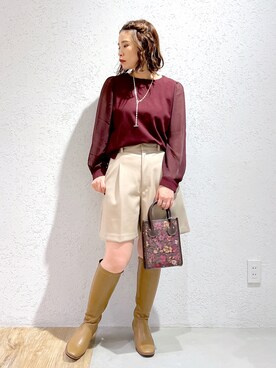 Kaoriさん（レディース・155cm）の秋コーディネート