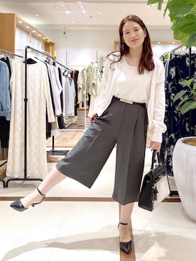 「アイテム（アンサンブル）」を使った、Kaoriさん（レディース・155cm）の春コーディネート