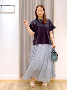 「アイテム（スカート）」を使った、Kaoriさん（レディース・155cm・30代）の夏コーディネート