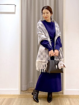 「アイテム（チャーム）」を使った、Kaoriさん（レディース・155cm・30代）の秋コーディネート