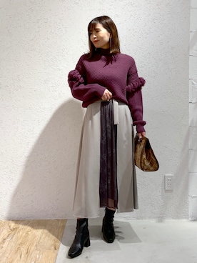 Kaoriさん（レディース・155cm）の冬コーディネート