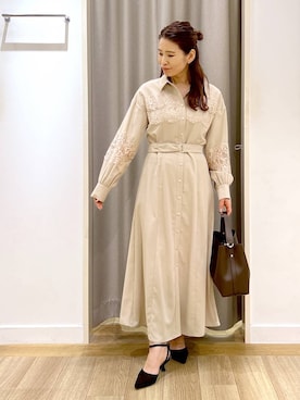 「Andemiu（アンデミュウ）のアイテム」を使った、Kaoriさん（レディース・155cm）の冬コーディネート