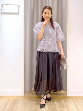「Andemiu」｜Kaoriさん（レディース・155cm）の夏コーディネート