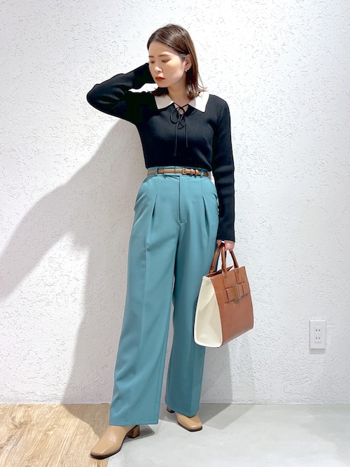 セール】ハイウエストワイドパンツ169151（その他パンツ）｜Andemiu
