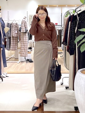 「Andemiu（アンデミュウ）のアイテム」を使った、Kaoriさん（レディース・155cm）の夏コーディネート