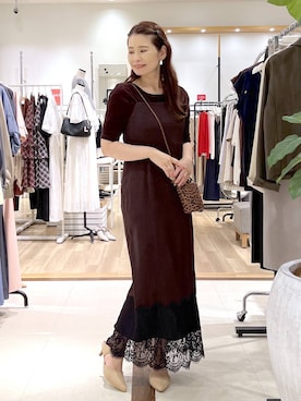 「Andemiu（アンデミュウ）のアイテム」を使った、Kaoriさん（レディース・155cm）の夏コーディネート