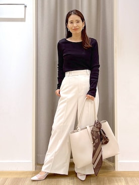 「アイテム（財布/小物）」を使った、Kaoriさん（レディース・155cm）の秋コーディネート