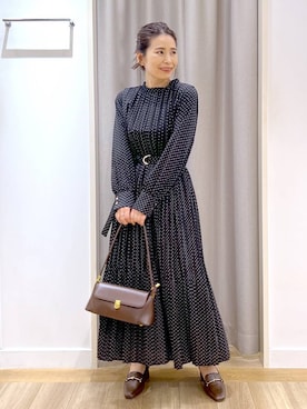 「アイテム（ワンピース/ドレス）」を使った、Kaoriさん（レディース・155cm・30代）の秋コーディネート