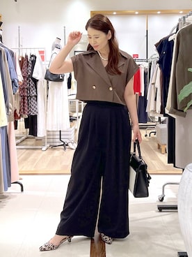 「Andemiu（アンデミュウ）のアイテム」を使った、Kaoriさん（レディース・155cm）の夏コーディネート