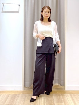 「アイテム（タンクトップ）」を使った、Kaoriさん（レディース・155cm・30代）の夏コーディネート