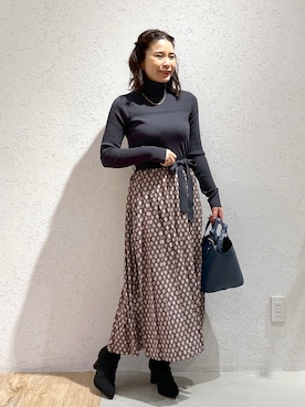 Kaoriさん（レディース・155cm）の冬コーディネート