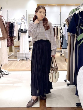「Andemiu（アンデミュウ）のアイテム」を使った、Kaoriさん（レディース・155cm）の夏コーディネート