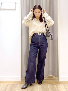 「アイテム（チャーム）」を使った、Kaoriさん（レディース・155cm・30代）の秋コーディネート