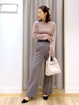「アイテム（アクセサリー）」を使った、Kaoriさん（レディース・155cm・30代）の秋コーディネート