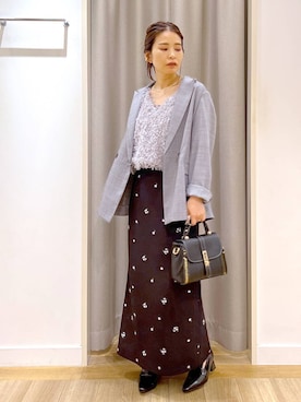 「アイテム（ベスト）」を使った、Kaoriさん（レディース・155cm・30代）の夏コーディネート