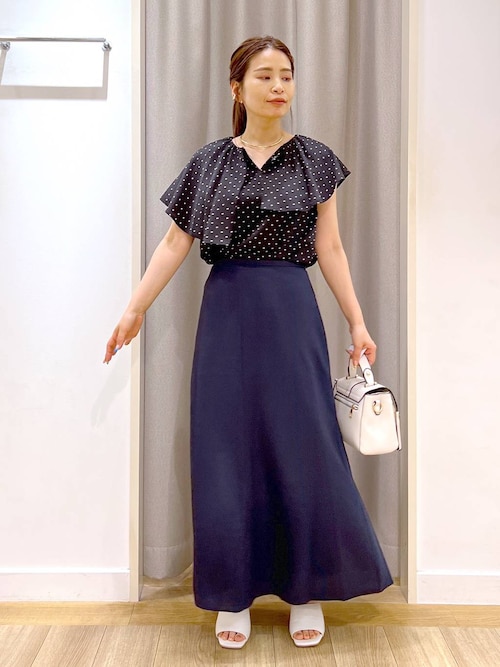 ブラウス シャツ アシメフリルブラウス577651 レディース Andemiu ブラウス シャツ アシメフリルブラウス577651