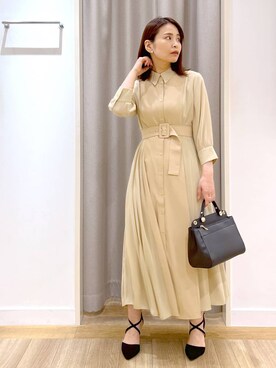 「アイテム（ワンピース/ドレス）」を使った、Kaoriさん（レディース・155cm・30代）の春コーディネート
