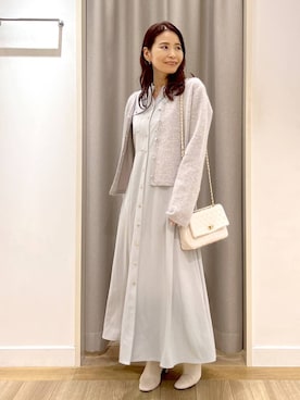 「アイテム（ワンピース/ドレス）」を使った、Kaoriさん（レディース・155cm・30代）の冬コーディネート