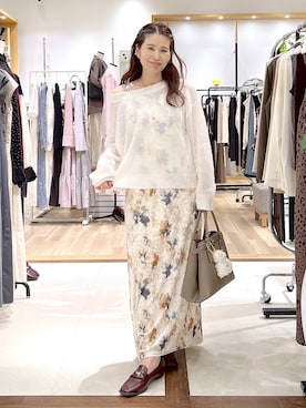 「Andemiu（アンデミュウ）のアイテム（ワンピース）」を使った、Kaoriさん（レディース・155cm）の秋コーディネート