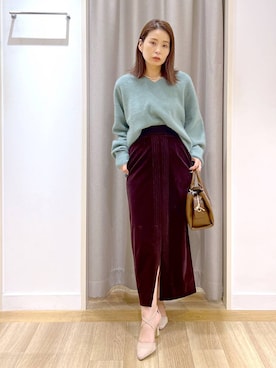 「アイテム（アクセサリー）」を使った、Kaoriさん（レディース・155cm・30代）の秋コーディネート