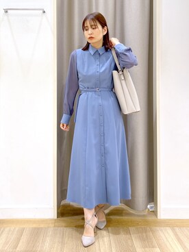 「andemiu」｜「アイテム（ワンピース/ドレス）」を使った、Kaoriさん（レディース・155cm）の春コーディネート