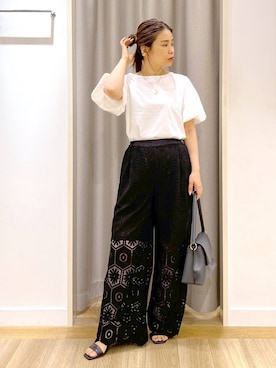 「アイテム（ハンドバッグ）」を使った、Kaoriさん（レディース・155cm）の夏コーディネート