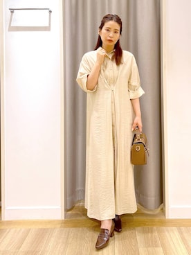 「アイテム（ワンピース）」を使った、Kaoriさん（レディース・155cm・30代）の夏コーディネート