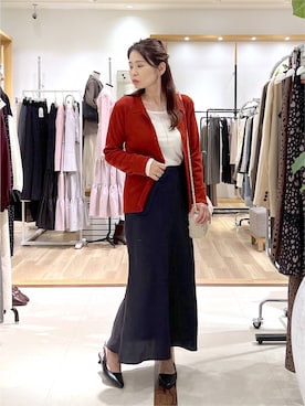「Andemiu（アンデミュウ）のアイテム」を使った、Kaoriさん（レディース・155cm）の秋コーディネート