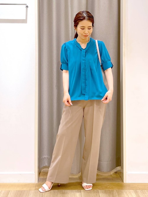 セール】【2025SS新色/WEB限定カラー】2WAYボウタイブラウス140088