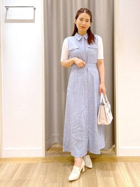 「アイテム（ワンピース）」を使った、Kaoriさん（レディース・155cm・30代）の夏コーディネート