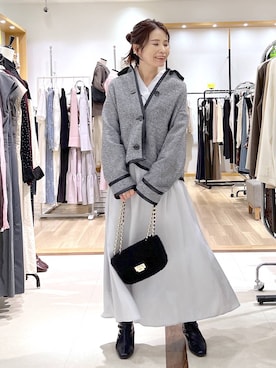 「Andemiu（アンデミュウ）のアイテム（ワンピース）」を使った、Kaoriさん（レディース・155cm）の秋コーディネート