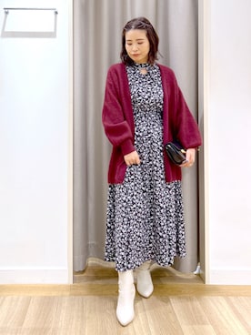 「andemiu」｜「アイテム（アクセサリー）」を使った、Kaoriさん（レディース・155cm）の冬コーディネート