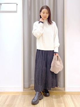 「アイテム（アクセサリー）」を使った、Kaoriさん（レディース・155cm・30代）の秋コーディネート
