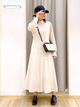 「アイテム（ワンピース/ドレス）」を使った、Kaoriさん（レディース・155cm・30代）の春コーディネート