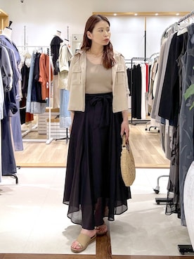 Kaoriさん（レディース・155cm）の夏コーディネート