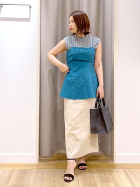 Kaoriさん（レディース・155cm）の夏コーディネート