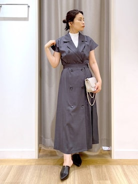 「アイテム（ワンピース/ドレス）」を使った、Kaoriさん（レディース・155cm・30代）の夏コーディネート