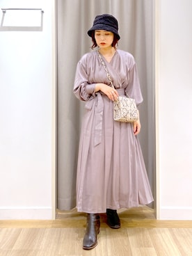 「andemiu」｜「アイテム（帽子）」を使った、Kaoriさん（レディース・155cm）の夏コーディネート