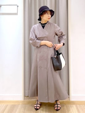「アイテム（ワンピース/ドレス）」を使った、Kaoriさん（レディース・155cm・30代）の春コーディネート