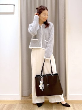 「アイテム（チャーム）」を使った、Kaoriさん（レディース・155cm）の秋コーディネート