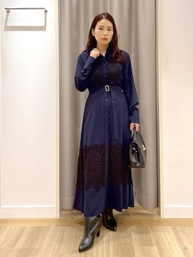 「アイテム（ハンドバッグ）」を使った、Kaoriさん（レディース・155cm・30代）の冬コーディネート