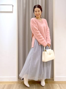 「アイテム（ハンドバッグ）」を使った、Kaoriさん（レディース・155cm・30代）の秋コーディネート