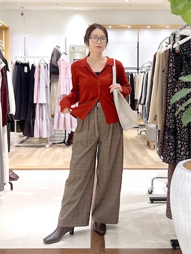 「Andemiu（アンデミュウ）のアイテム」を使った、Kaoriさん（レディース・155cm）の秋コーディネート