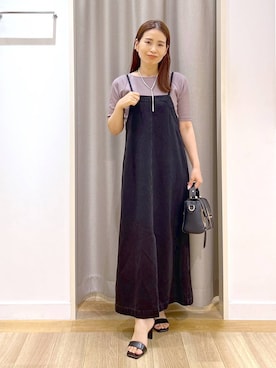 「アイテム（ネックレス）」を使った、Kaoriさん（レディース・155cm・30代）の夏コーディネート